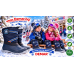 35 Euro! БЕЗПЛАТНА ДОСТАВКА! Детски Aпрески/Боти ''ДЕМАР'' с топла подплата ЕСТЕСТВЕНА ВЪЛНА. За Момичета или Момчета. Модел DEMAR SNOW LAKE (1314-B)